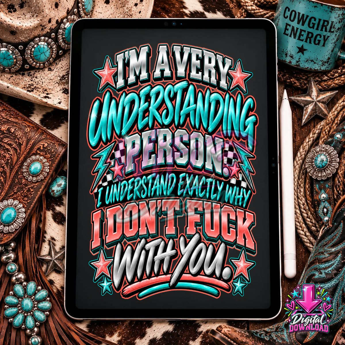 Understanding Person Teal and Coral Digital Design