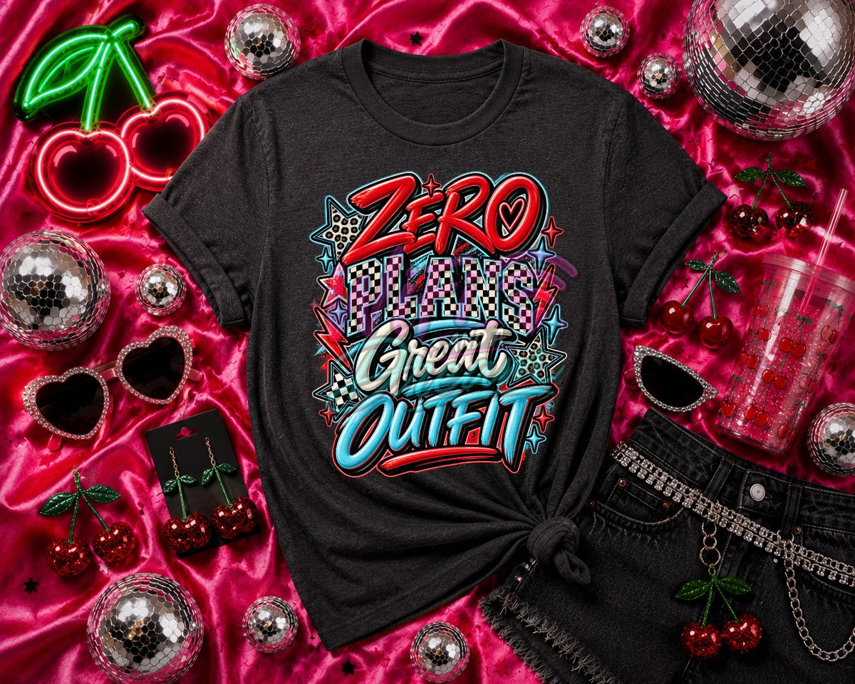 Zero Plans Great Outfit Checkered Digital Design