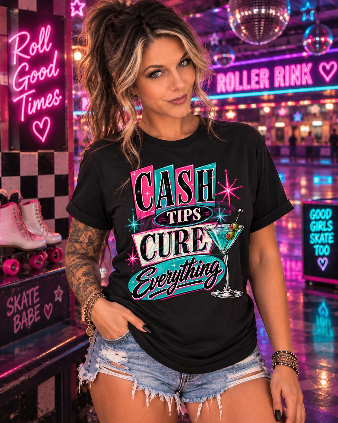 Cash Tips Cure Everything Digital Design