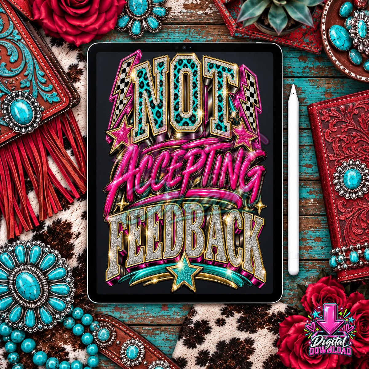 Not Accepting Feedback Teal Digital Design