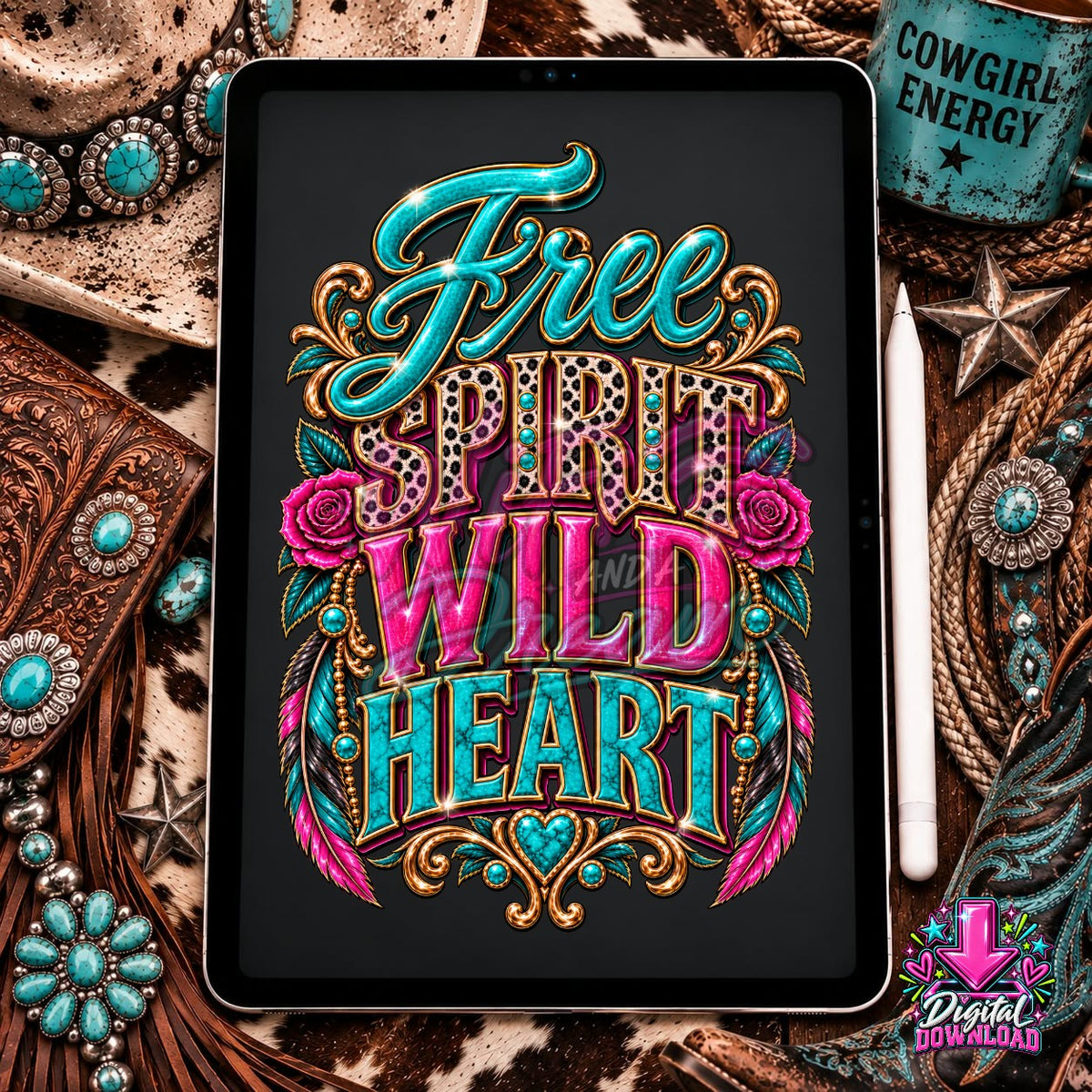 Free Spirit Wild Heart Digital Design