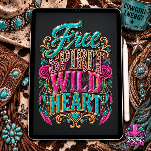 Free Spirit Wild Heart Digital Design