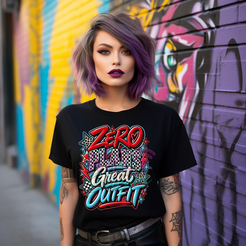 Zero Plans Great Outfit Checkered Digital Design