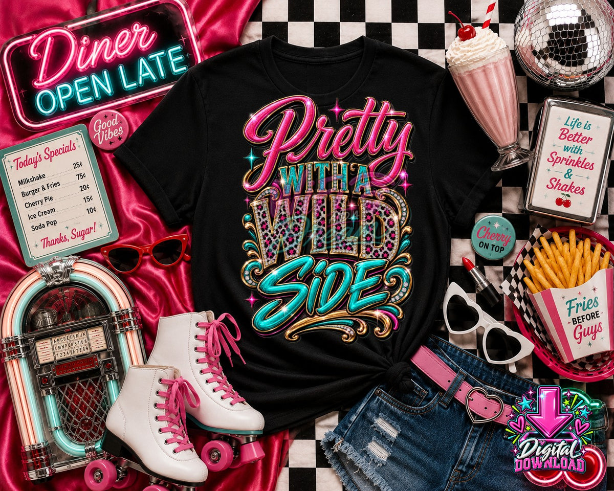 Pretty With A Wild Side Digital Design
