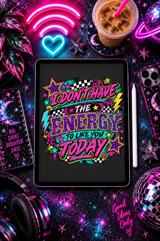I Don't Have The Energy Digital Design