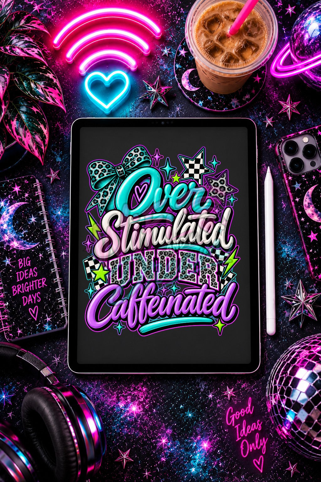 Overstimulated Under Caffeinated Digital Design