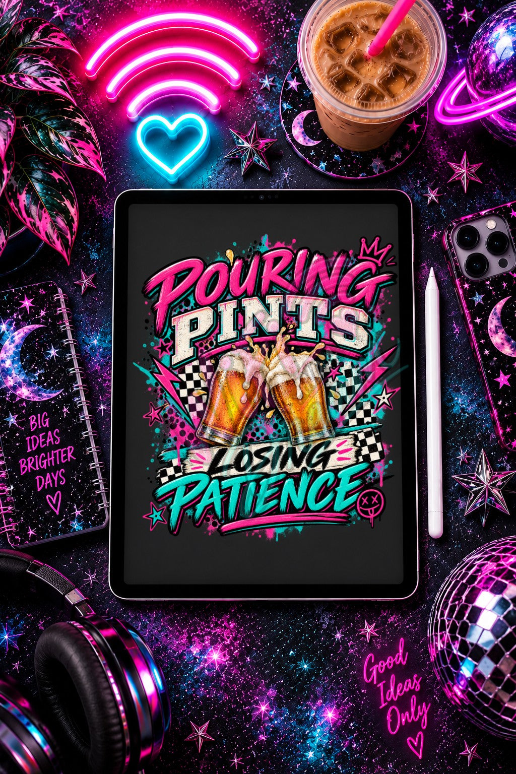 Pouring Pints Losing Patience Digital Design