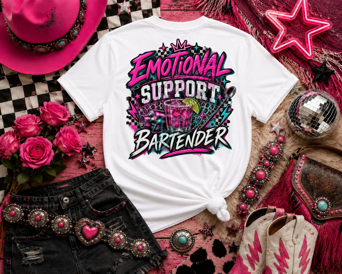 Emotional Support Bartender Digital Design