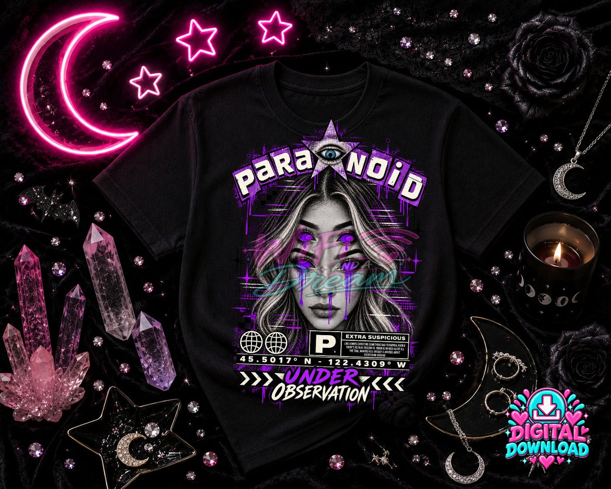 Paranoid Under Observation Digital Design