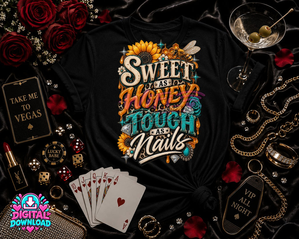 Sweet As Honey Tough As Nails Digital Design