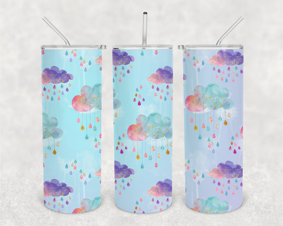 Don't Rain On My Parade 20oz Skinny Tumbler Design for Sublimation