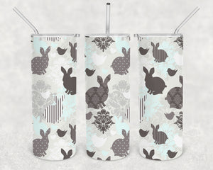 Hop To It Easter 20oz Skinny Tumbler Design for Sublimation