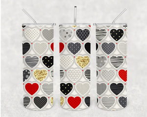 My Hearts Content 20oz Skinny Tumbler Design for Sublimation